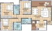 New Front Kanak Kunj 3 BHK Layout