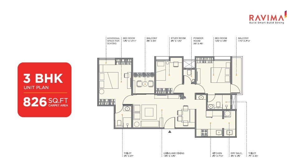 Other, newton-homes-tathawade 3 Bedroom 976 Sq.Ft. Apartment In Tathawade Pune 7681152