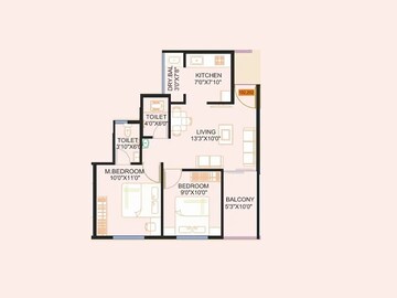  2 BHK Apartment at Nexus Westpride, Punawale – for Rent