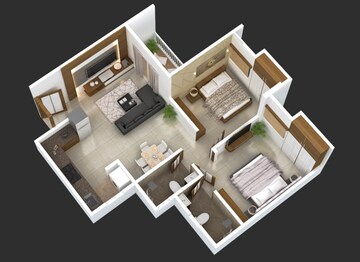  2 BHK Apartment at NG Vrundavan, Vishrantwadi – for Rent