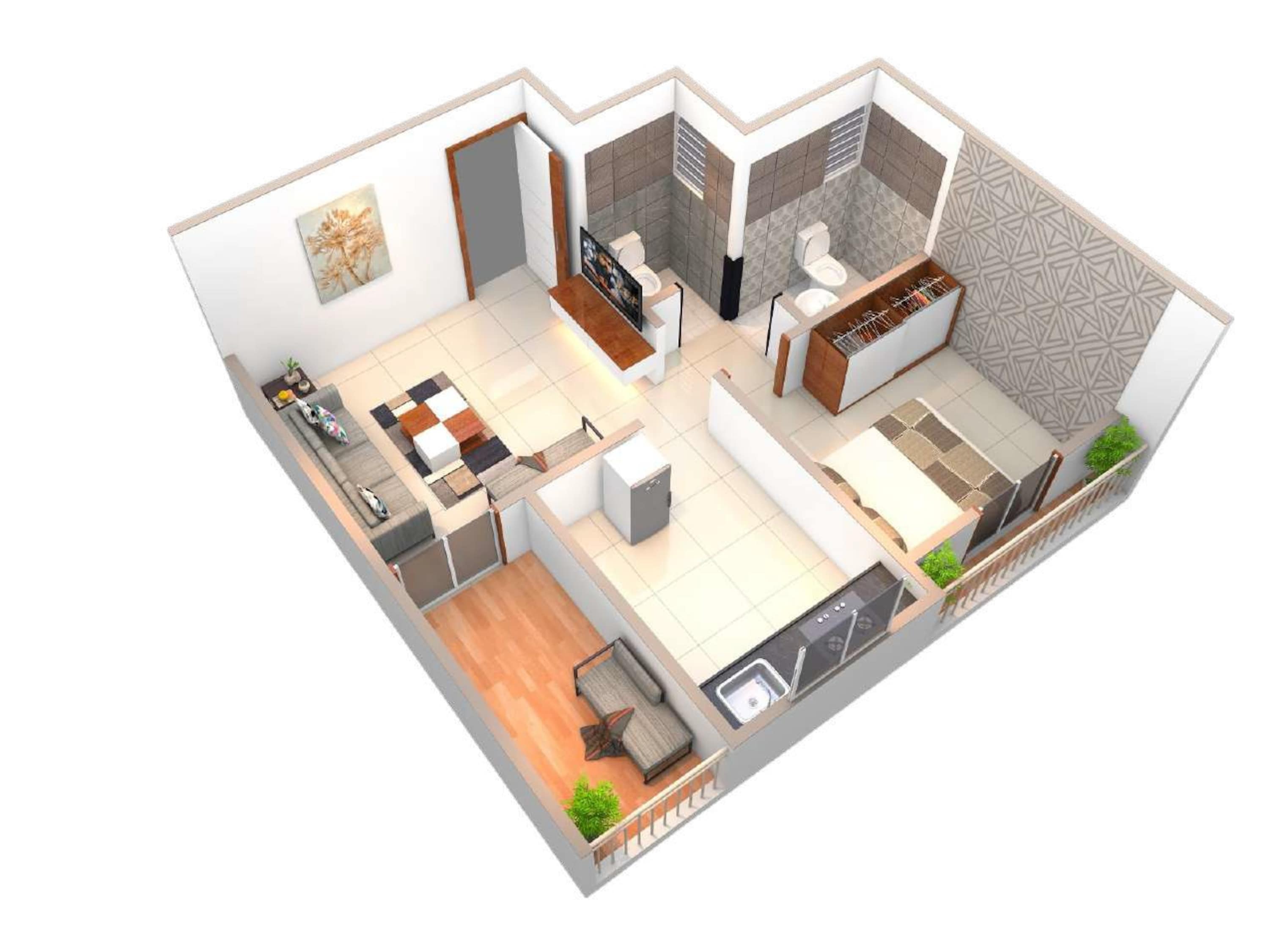 1 BHK 480 Sq. Ft. Apartment in Nilesh Siddhivinayak Park