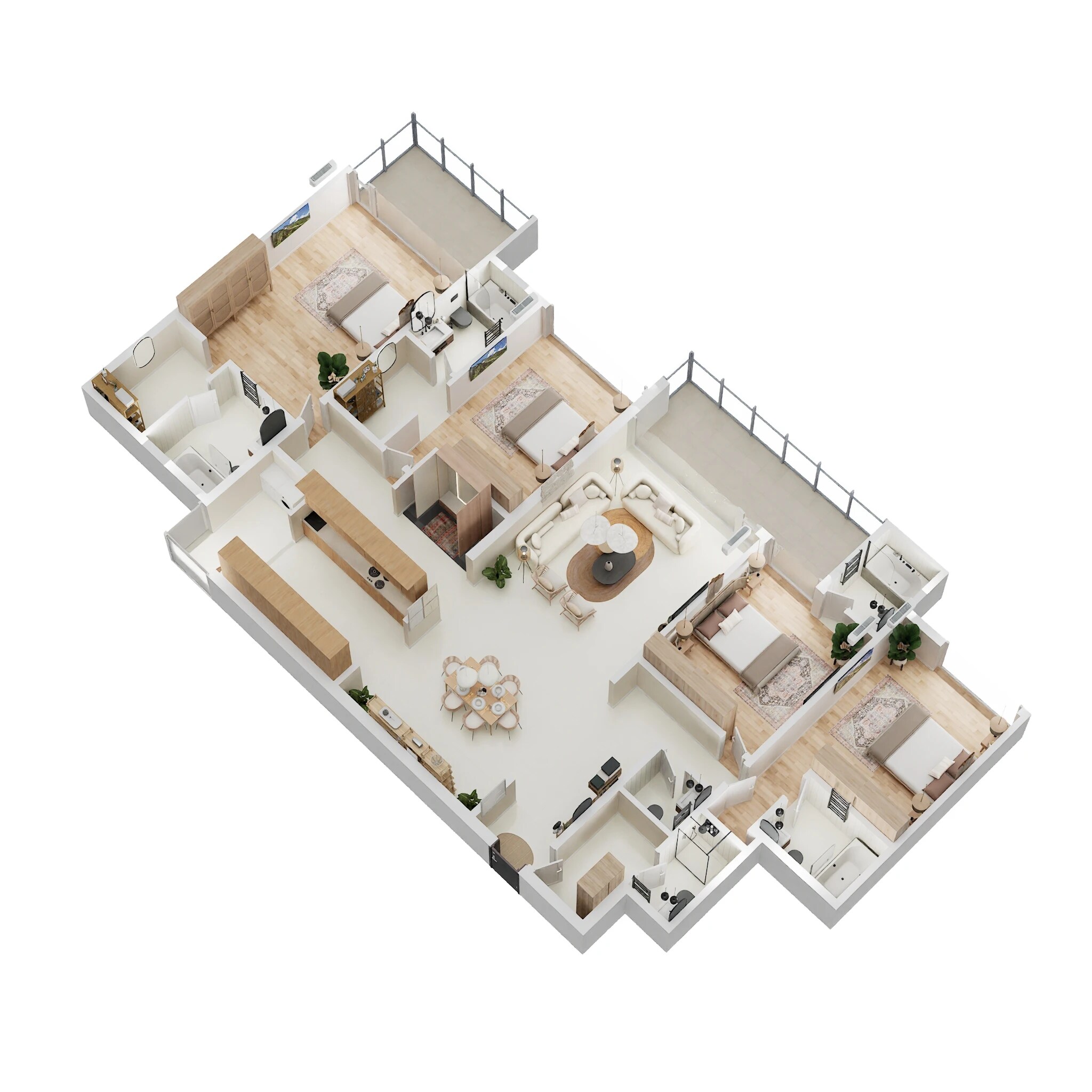 4 BHK 2325 Sq. Ft. Apartment