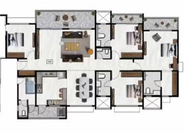  4 BHK Apartment at Nyati Elite, Undri – for Rent
