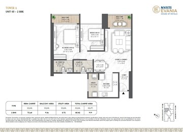  2 BHK Apartment at Nyati Evania, Sadashiv Peth – for Sale