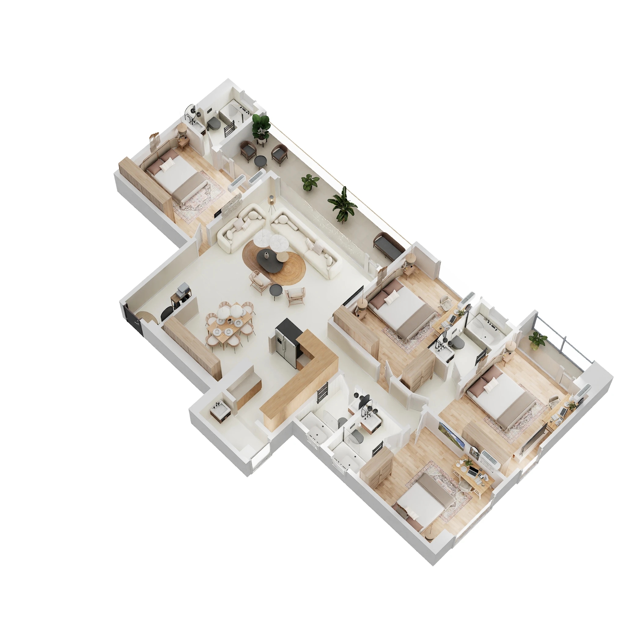 4 BHK 1817 Sq. Ft. Apartment