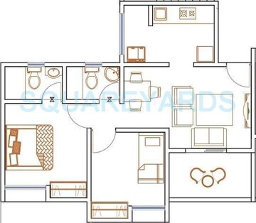  2 BHK Apartment at Nyati Evita, Dhanori – for Rent