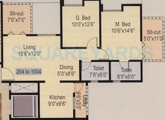 2 BHK Apartment For Rent in Nyati Iris Mohammadwadi Pune  8054039