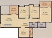 Nyati Iris 3 BHK Layout