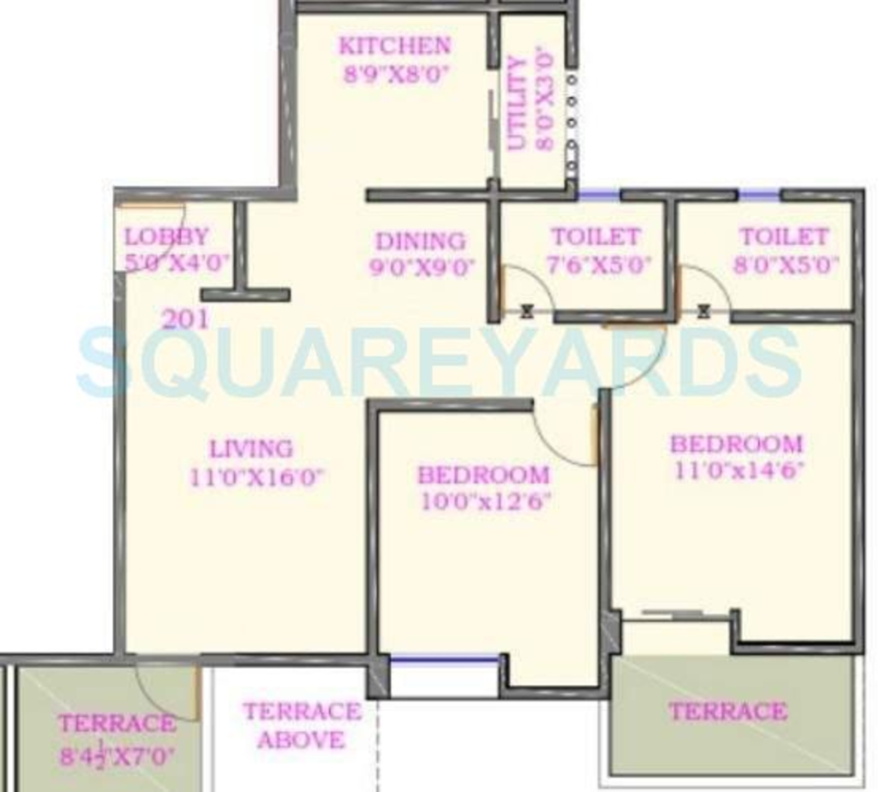 nyati nyati elysia apartment 2bhk 1173sqft 10027