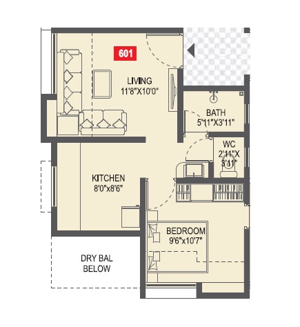 one shriaunsh apartment 1 bhk 442sqft 20245908115945