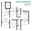 Oxford Florida Riverwalk 2 BHK Layout
