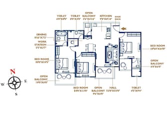 3 BHK Apartment For Resale in Oxy Beaumonde Viman Nagar Pune  8048157