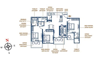 3 BHK Apartment at Oxy Beaumonde, Viman Nagar – for Sale