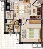 1 BHK 491 Sq. Ft. Apartment