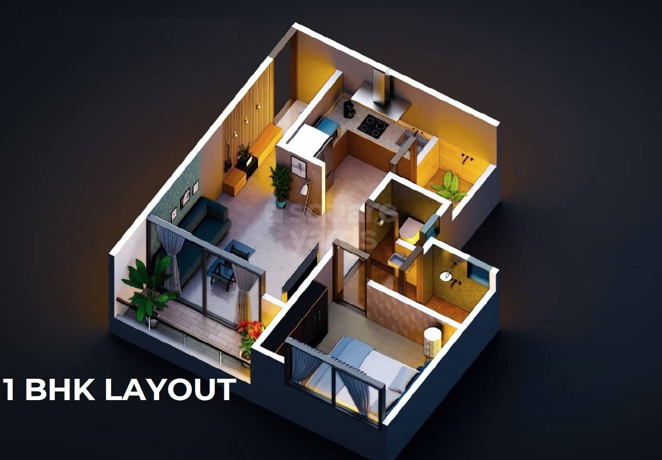 1 BHK 507 Sq. Ft. Apartment
