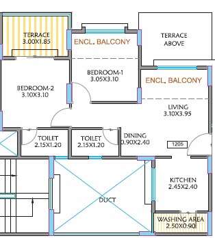 pandit javdekar red earth apartment 2bhk 437sqft 1