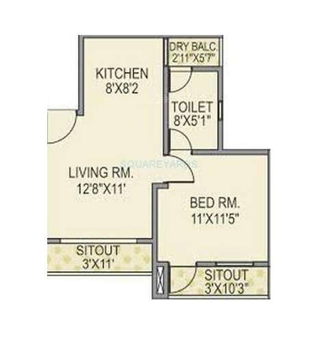 paranjape blue ridge apartment 1 bhk 395sqft 20215614225652