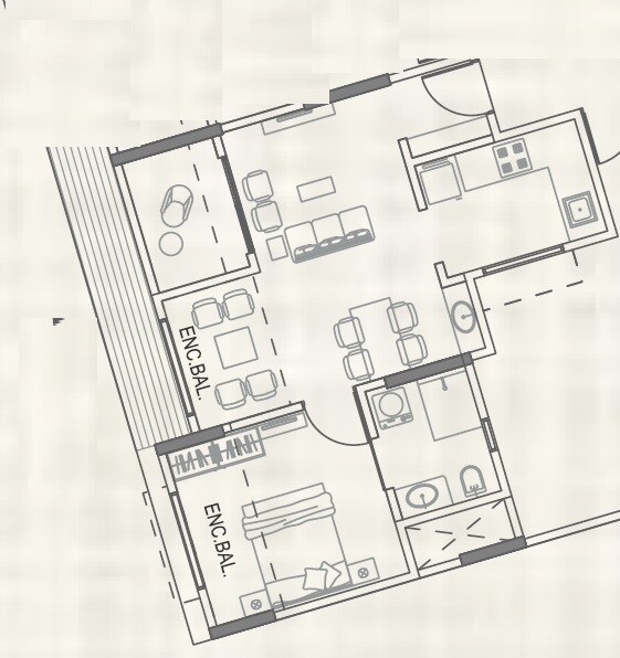  1 BHK Apartment at Paranjape Forest Trails Athashri B2, Bhugaon – for Rent