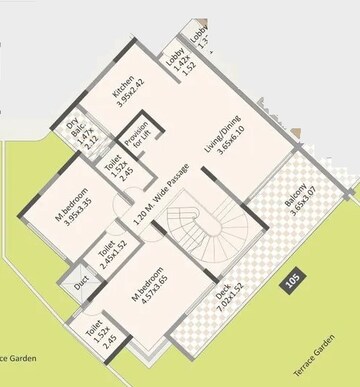  2 BHK Apartment at Paranjape Forest Trails High Gardens, Bhugaon – for Rent