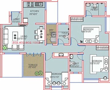 3 BHK Apartment at Paranjape Richmond Park, Rahatani – for Rent