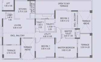 3 BHK Apartment For Rent in Paranjape Schemes Crystal Towers Pashan Pune  7647728