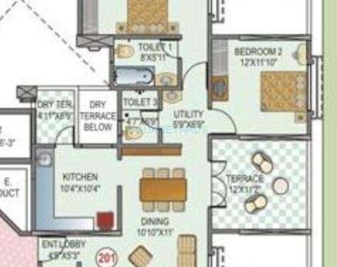 paranjape schemes la cresta apartment 2bhk 890sqft 20200219190212