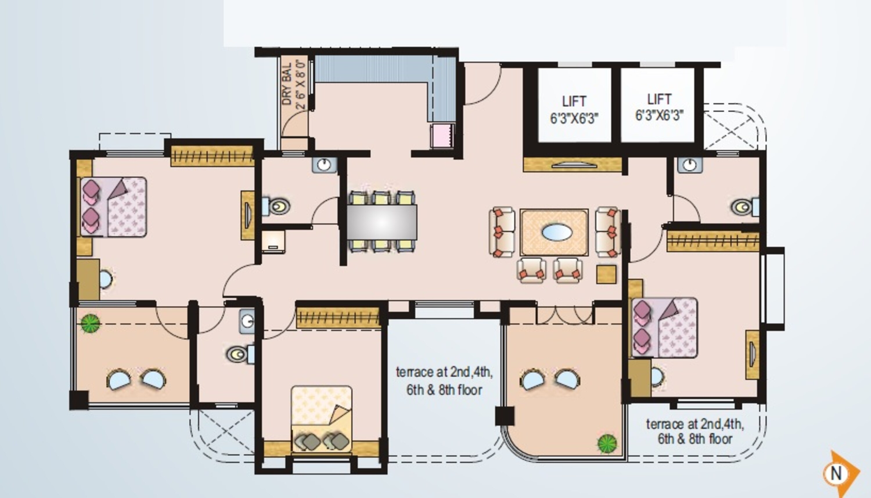paranjape schemes ruturang e apartment 3 bhk 1277sqft 20215508165556