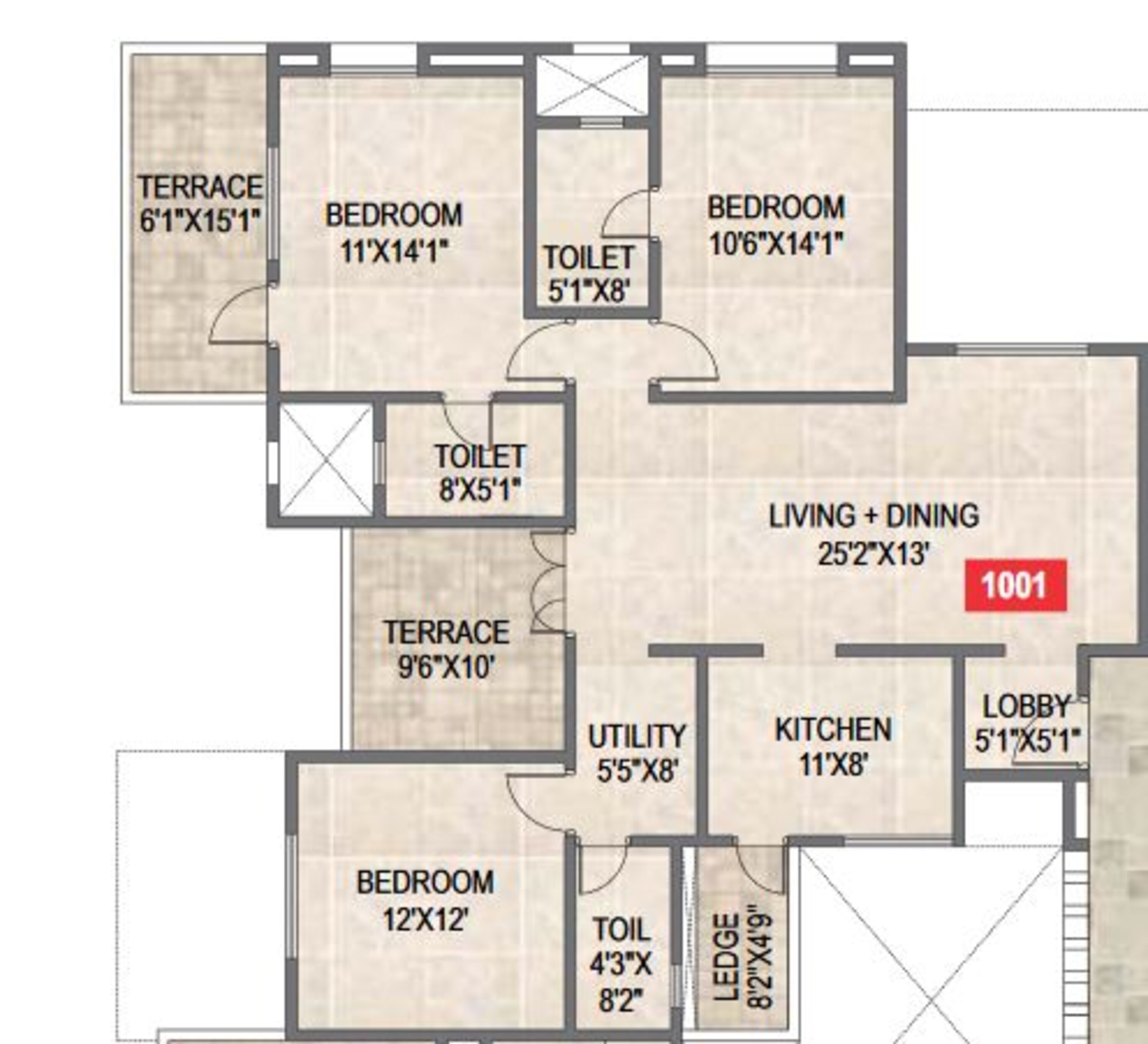 paranjape schemes saptagiri apartment 3bhk 1687sqft41