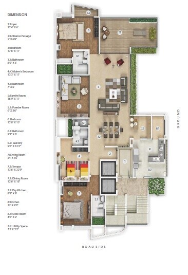4 BHK 1980 Sq. Ft. Apartment