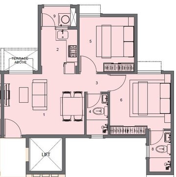  2 BHK Apartment at Peninsula Address One, Gahunje – for Rent