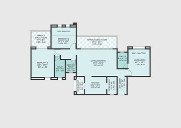  3 BHK Apartment at Pethkar Siyona, Punawale – for Rent
