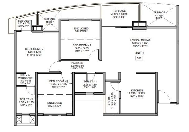  2 BHK Apartment at Pharande Puneville, Punawale – for Rent
