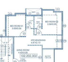 2 BHK 666 Sq. Ft. Apartment in Pioneer Revati