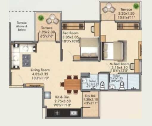 Other, polite-bhalchandra-vihar 2 Bedroom 526 Sq.Ft. Apartment In Ravet Pune 7961381