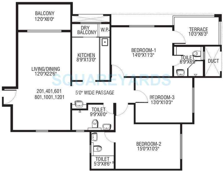 pride aloma county apartment 3bhk 1558sqft 10134