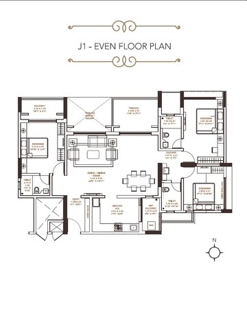  3 BHK Apartment at Pride Platinum, Baner – for Rent