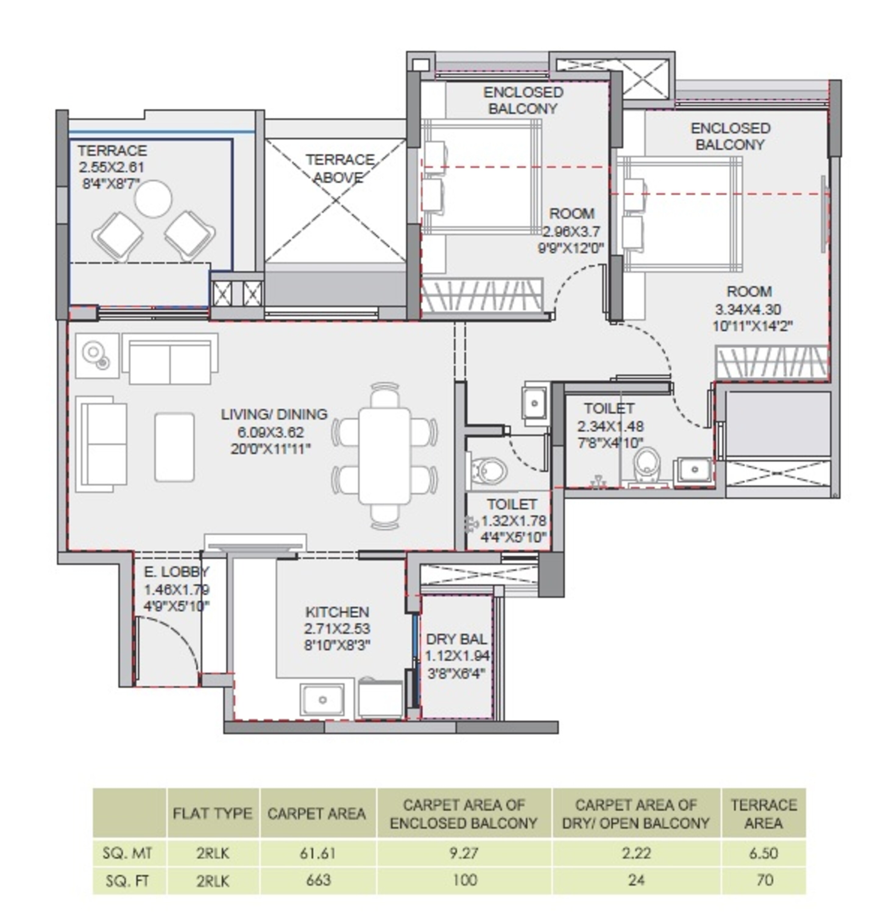 pride purple park landmark apartment 2 bhk 663sqft 20220918120914