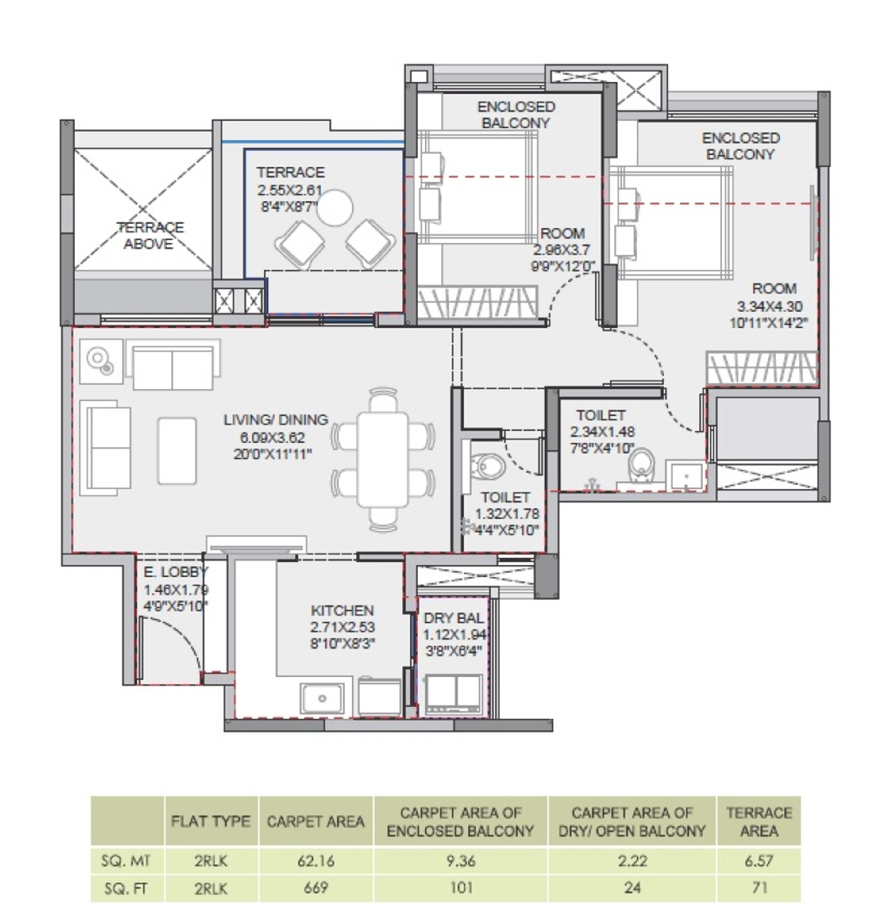 pride purple park landmark apartment 2 bhk 669sqft 20220918120920