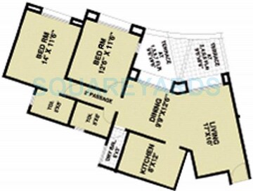  2 BHK Apartment at Pride Purple Sapphire Park, Wakad – for Sale