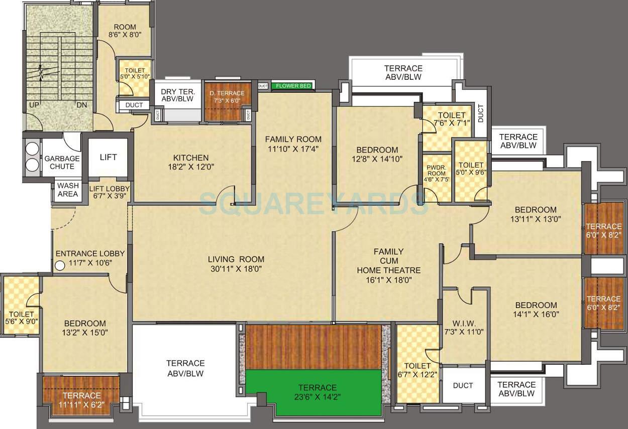 pride the spires apartment 4bhk 4565sqft 9900
