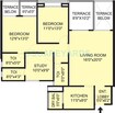 Pride Valencia 2 BHK Layout
