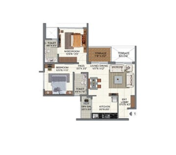  2 BHK Apartment at Pride World City, Charholi Budruk – for Sale