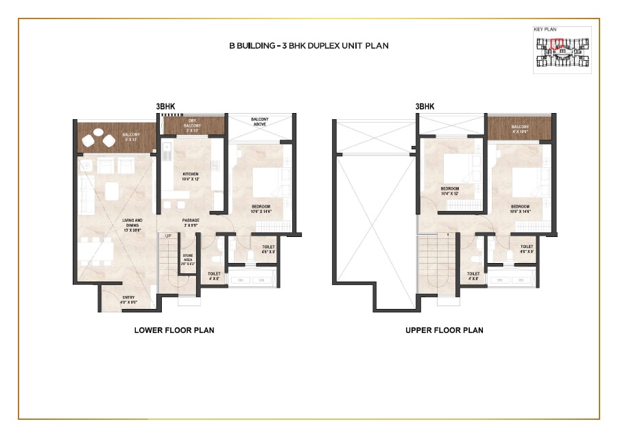 3 BHK 1357 Sq. Ft. Apartment in Pride World City Montreal