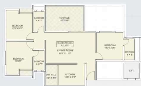 primespace utsav homes iii apartment 3 bhk 973sqft 20210818120816