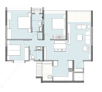  2.5 BHK Apartment at Pristine O2 World, Wagholi – for Sale