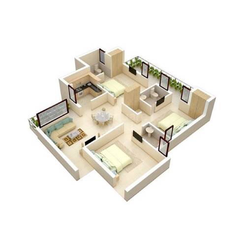 Pristine O2 World Floor Plans - Wagholi, Pune