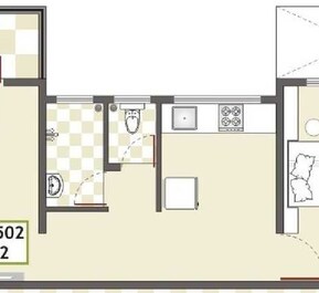 1 BHK 482 Sq. Ft. Apartment in Prithvi Shaurya Sky One