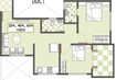 Prithvi Shaurya Sky One 2 BHK Layout