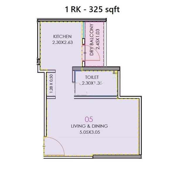 puraniks abitante fiore studio  325sqft 20251904161917