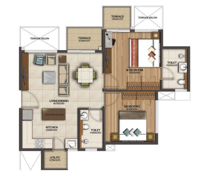 Other, puravankara-silversands 2 Bedroom 820 Sq.Ft. Apartment In Mundhwa Pune 9282371